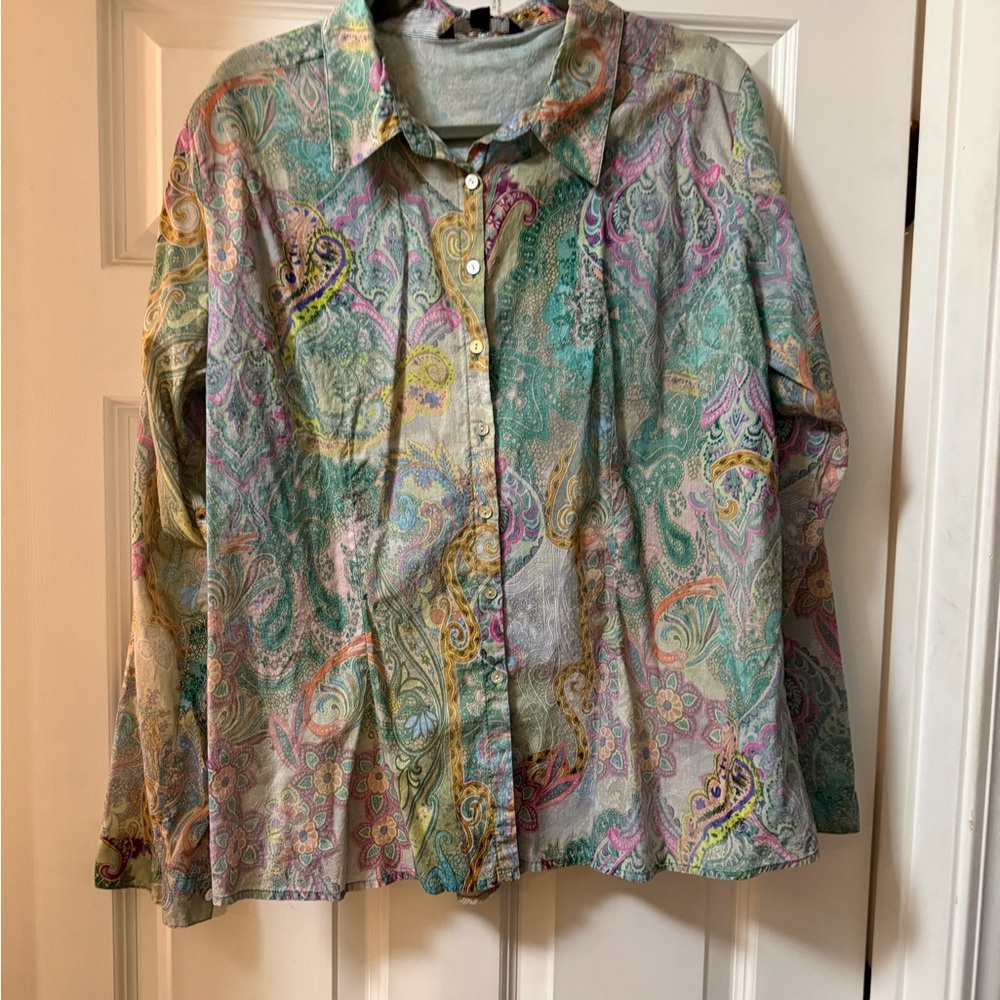 CHARLIE B Multicolor Paisley Shirt
